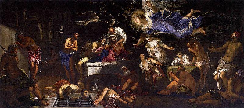 Jacopo Tintoretto St Roch in Prison Visited by an Angel china oil painting image